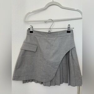 Bershka Asymmetrical Gray Skirt